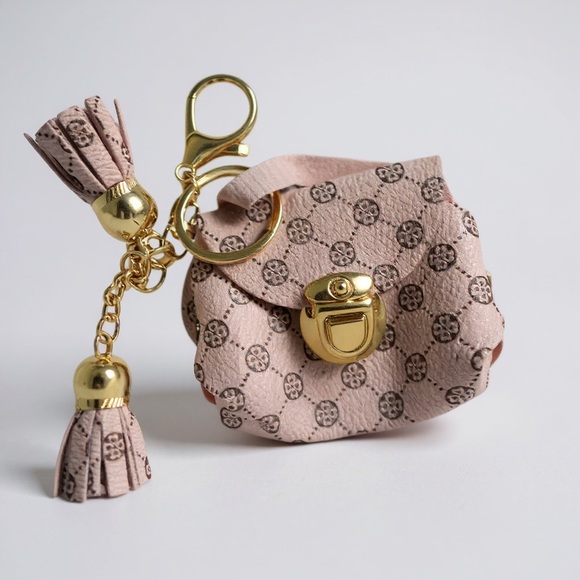 NWT Pink Mini Purse charm with Gold Accents - Picture 1 of 2